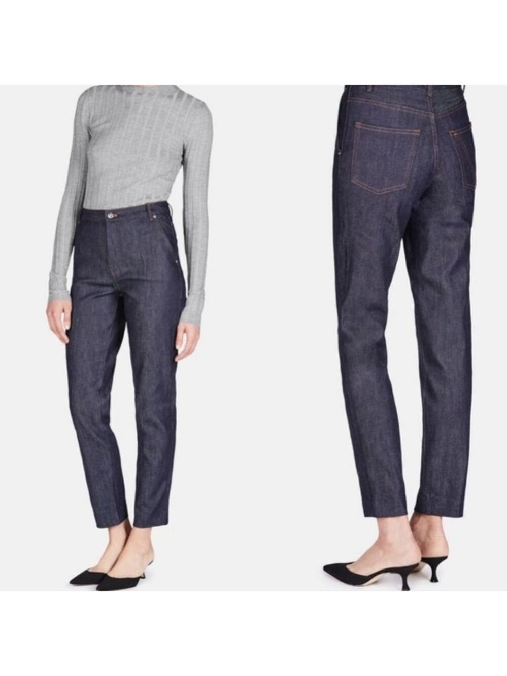 Vanessa Seward Victoire Dark Wash Jeans, Size 38/6